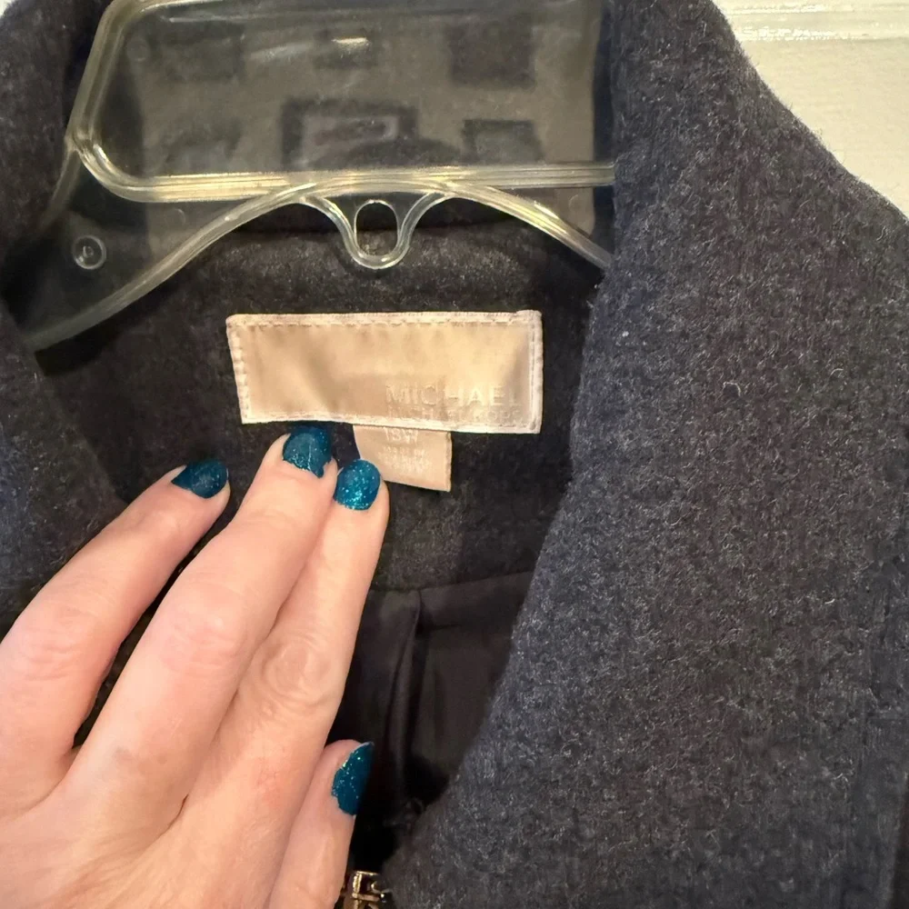 MICHAEL KORS WOMANS CHARCOAL GRAY COAT SIZE 18W - Picture 2 of 16